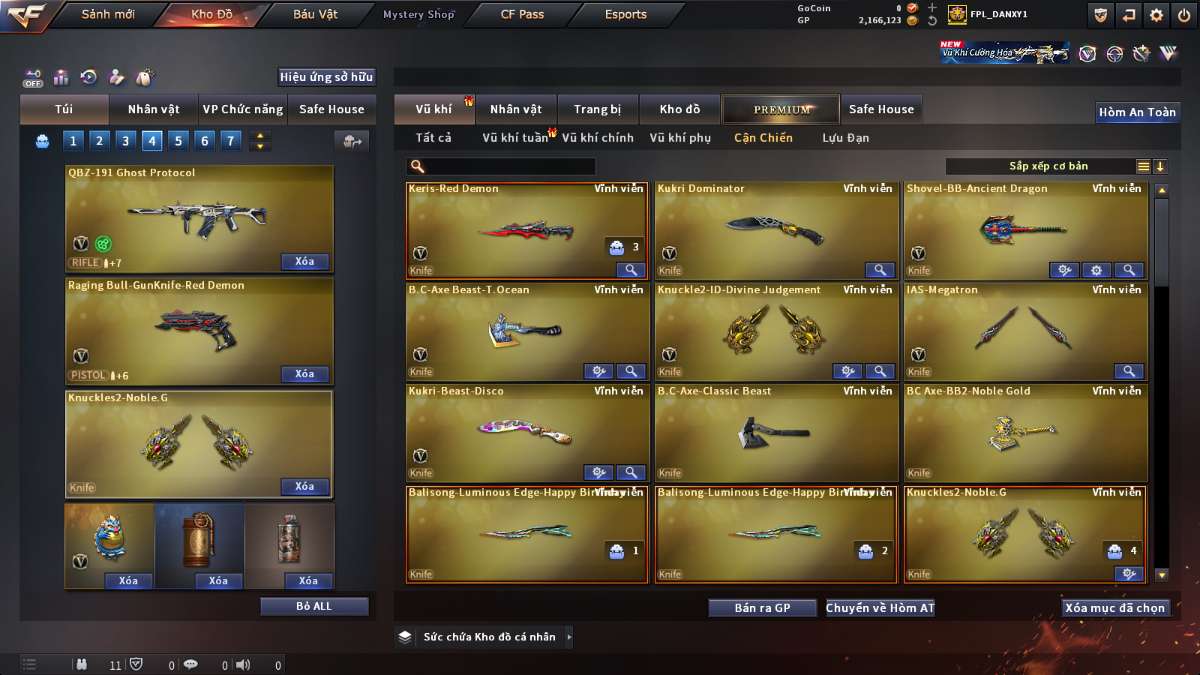 shop acc cf uy tin gia re